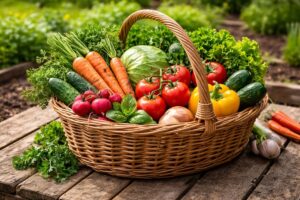 home gardening planting season fresh harvest at home